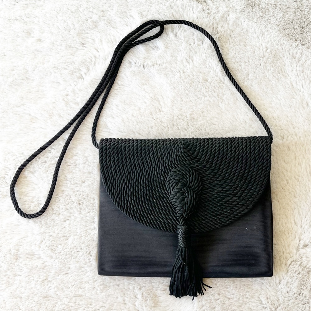 VINTAGE Lord & Taylor Cable Knit Formal Purse